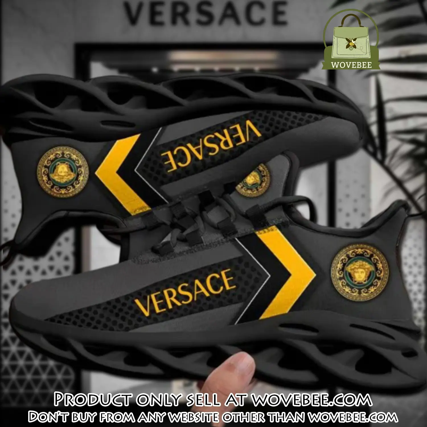 Versace black premium max soul shoes luxury brand gifts for men women wvb5915452